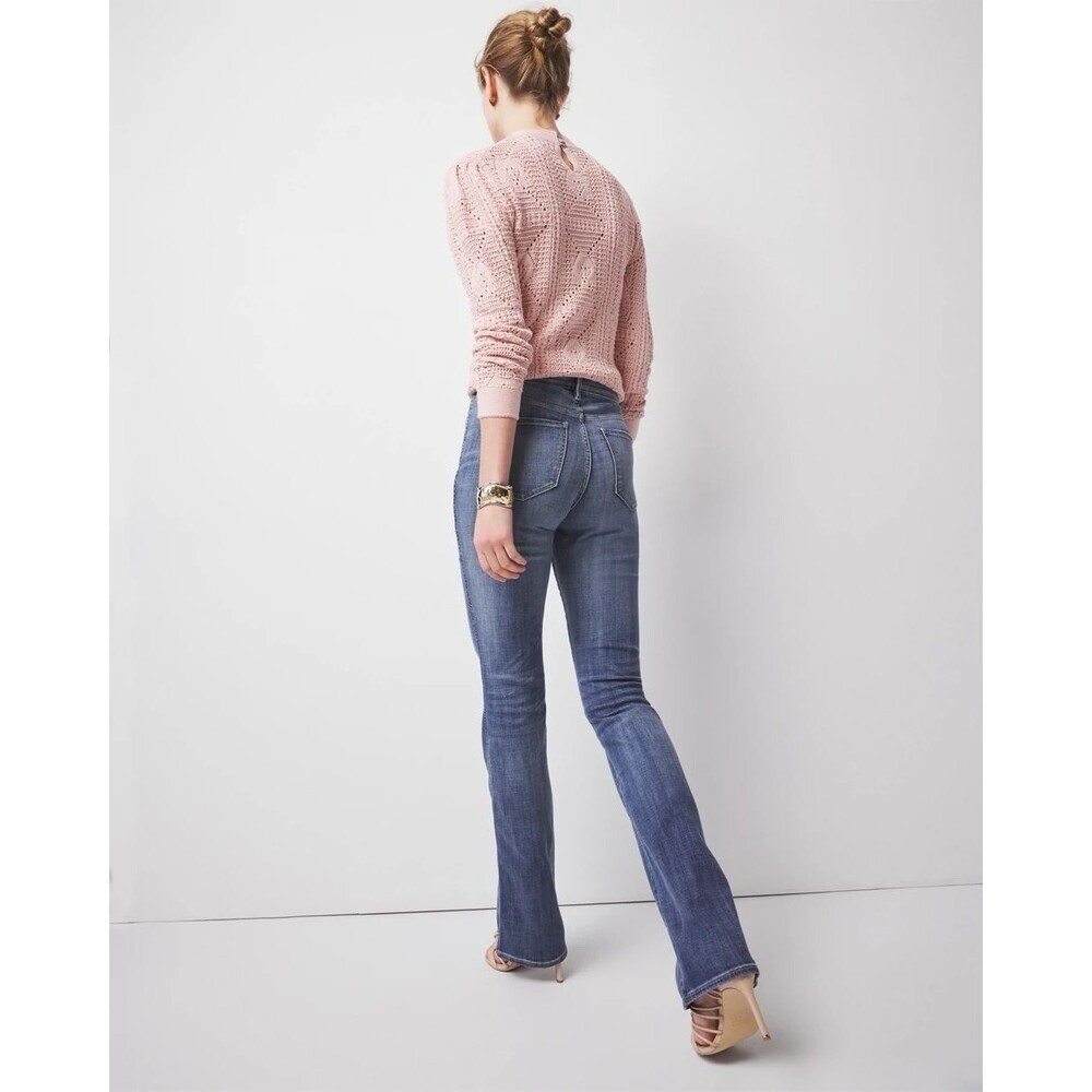 WHBM High Rise Skinny Flare Everyday Soft Denim Blue Jean Women Size 10x31.5” - Picture 12 of 13